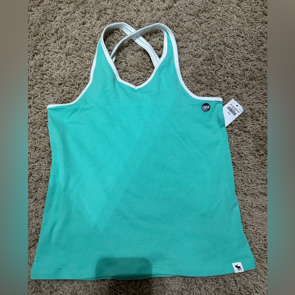 Abercrombie Kids seafoam green tank top